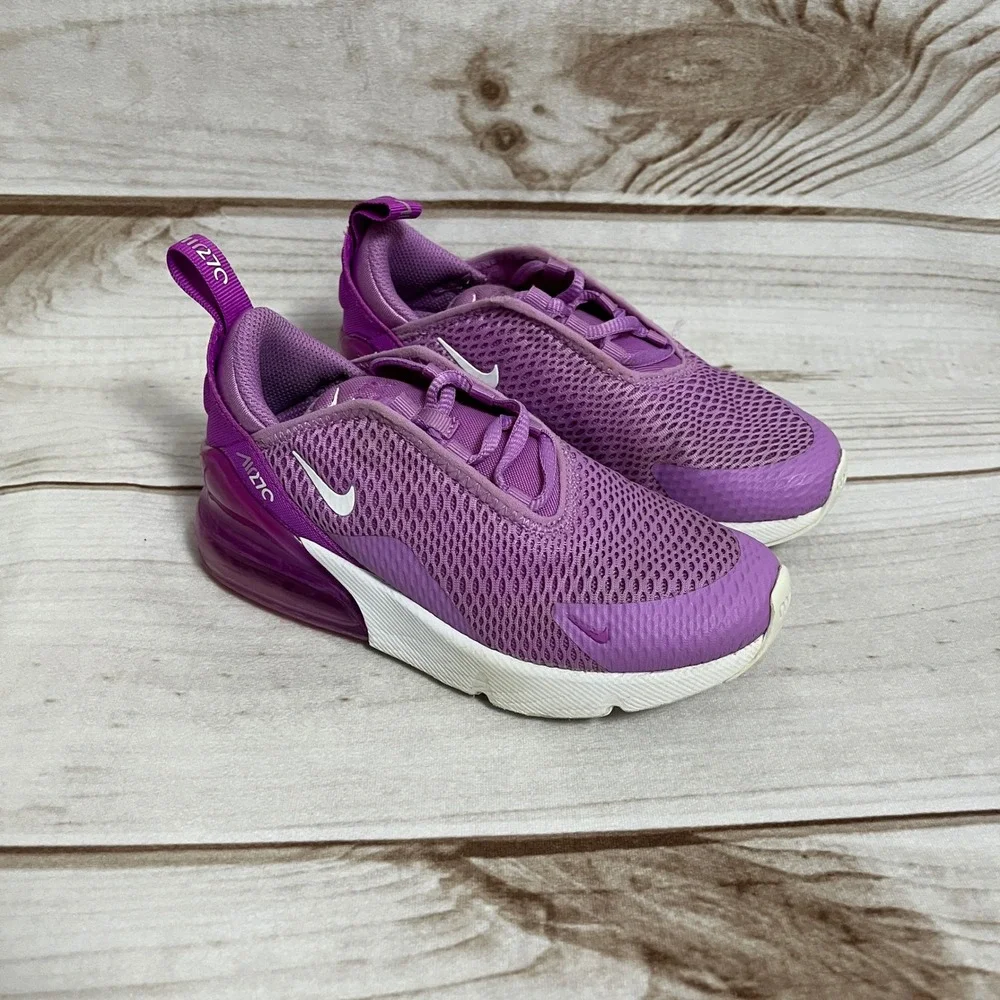 Nike Kids Air Max 270 Rush Fuschia Sneakers Size 13.5